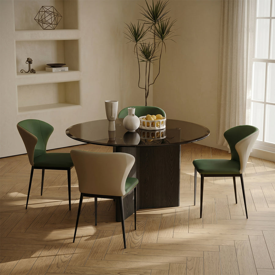 Tricia Dining Table front view as a modern dining table