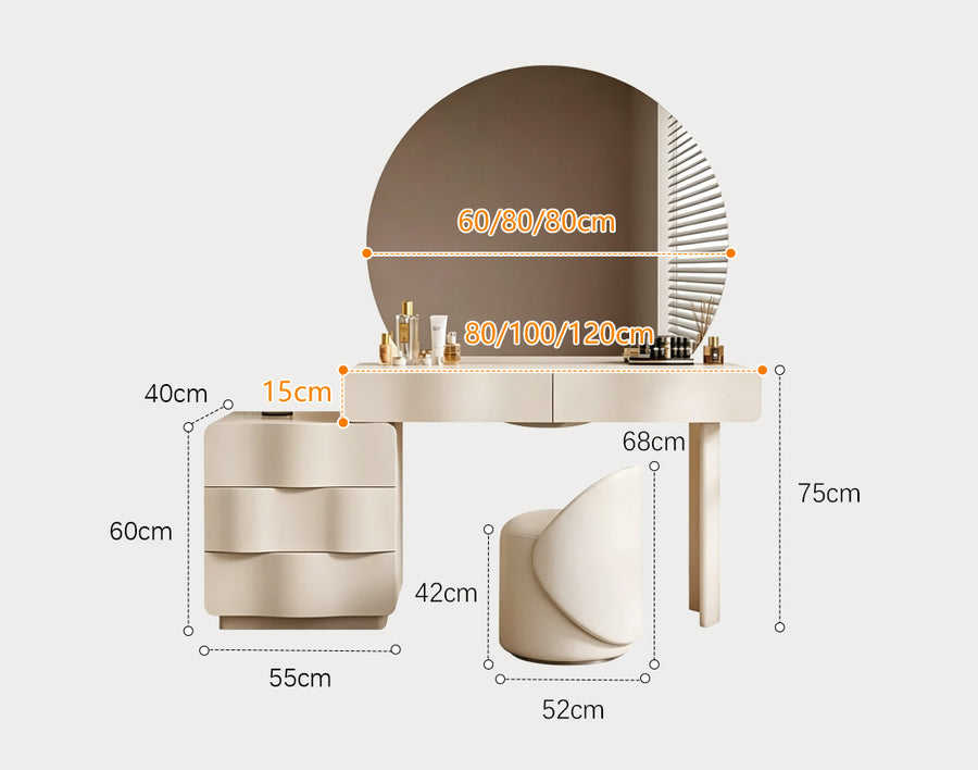Turner Dressing Table With Large LED Mirror product image 12