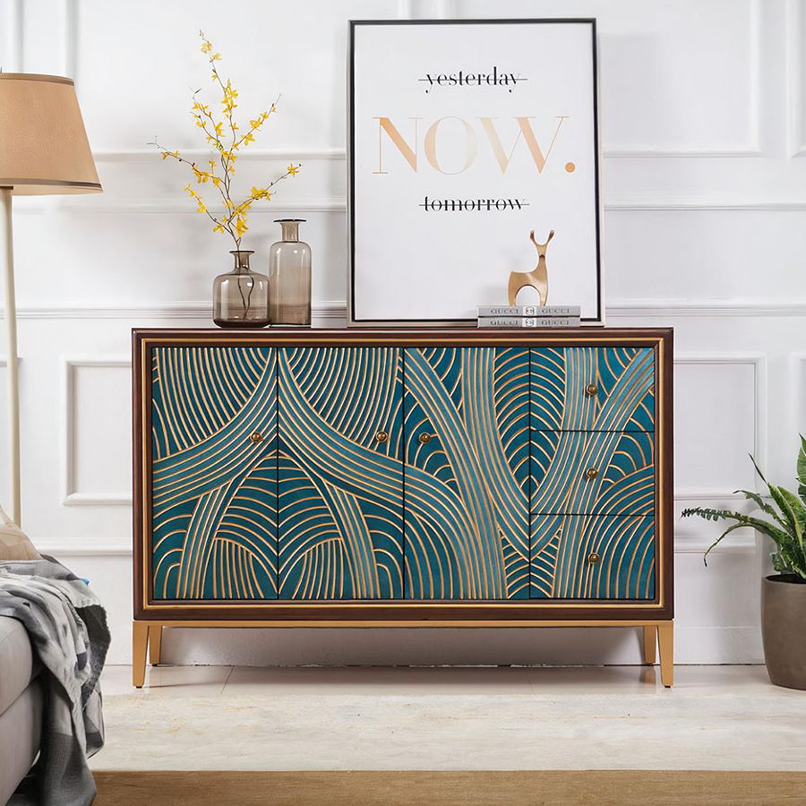 Tylor Sideboard, Green - green sideboard UK