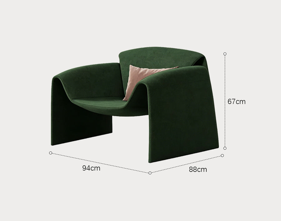 Ula Style Armchair, Boucle styled for for living room