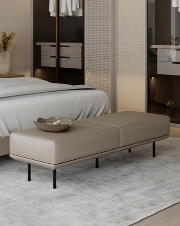 Banc Undine, cuir PU 