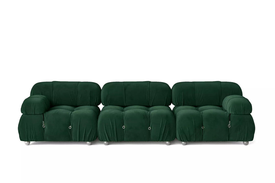Green B&B Camaleonda Style Sofa, Two Seater, Three Seater, Two Seater Corner Sofa, Velvet product image 8