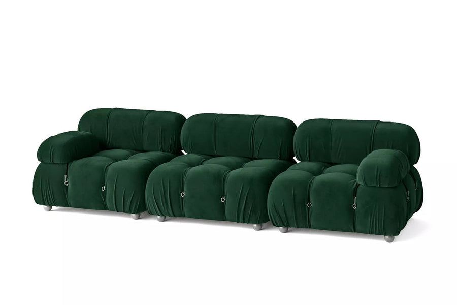 Green B&B Camaleonda Style Sofa, Two Seater, Three Seater, Two Seater Corner Sofa, Velvet product image 7