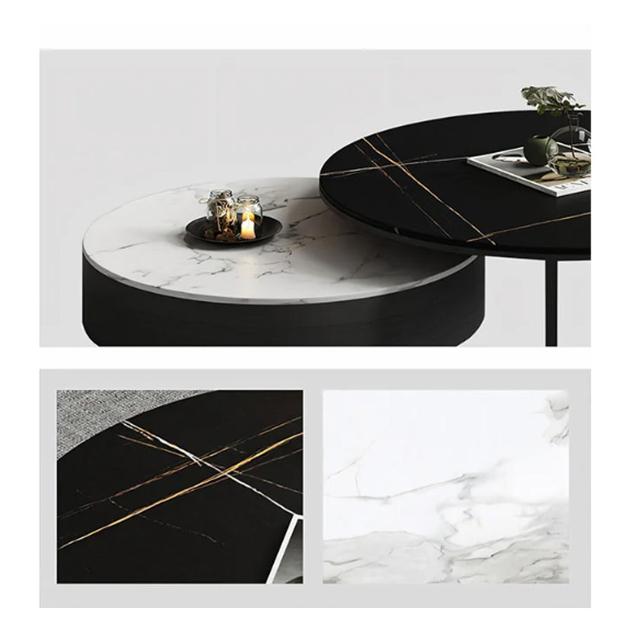 Vasagle Living Room Set, Vasagle Nesting Coffee Table, Sintered Stone