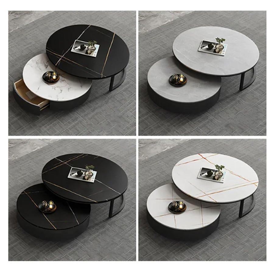 Vasagle Living Room Set, Vasagle Nesting Coffee Table, Sintered Stone