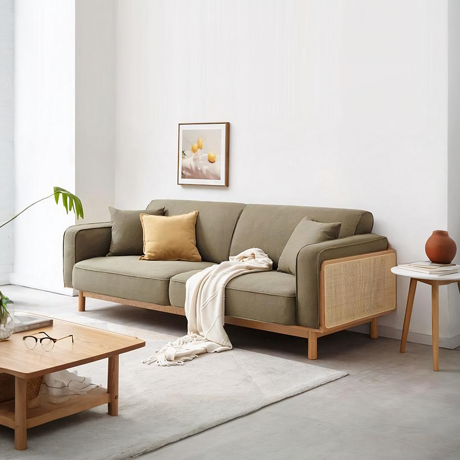 Villa Rattan Two Seater Sofa for modern UK living room