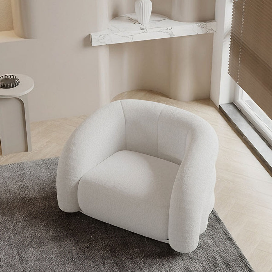 Viola Armchair, Boucle styled for for living room