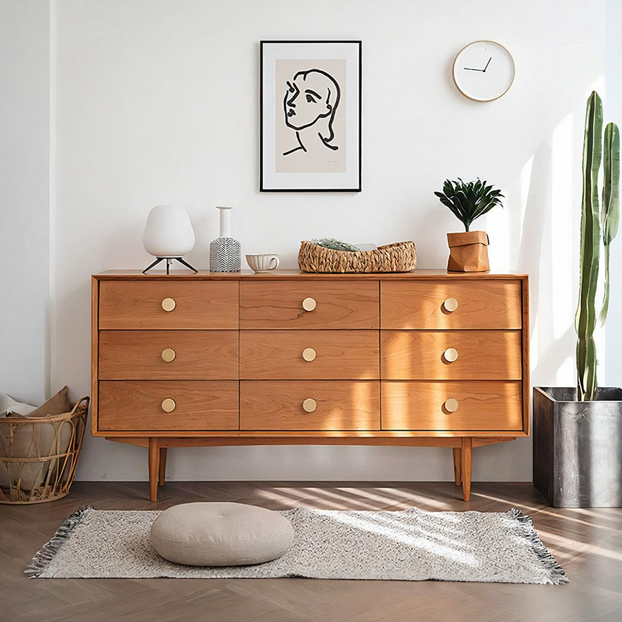 Viv Drawer Cabinet, Solid Wood - sideboard UK