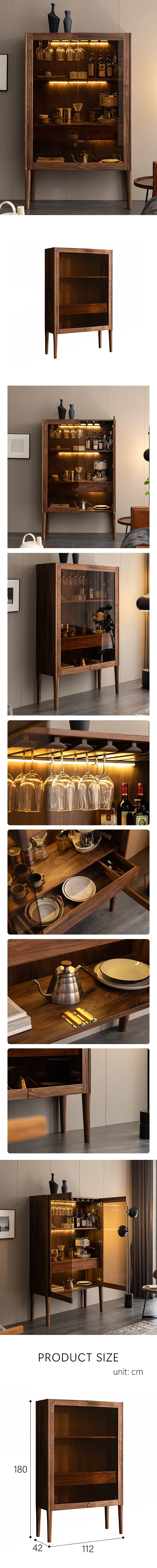 Anisimov Cabinet, Wine Storage With Wine Rack