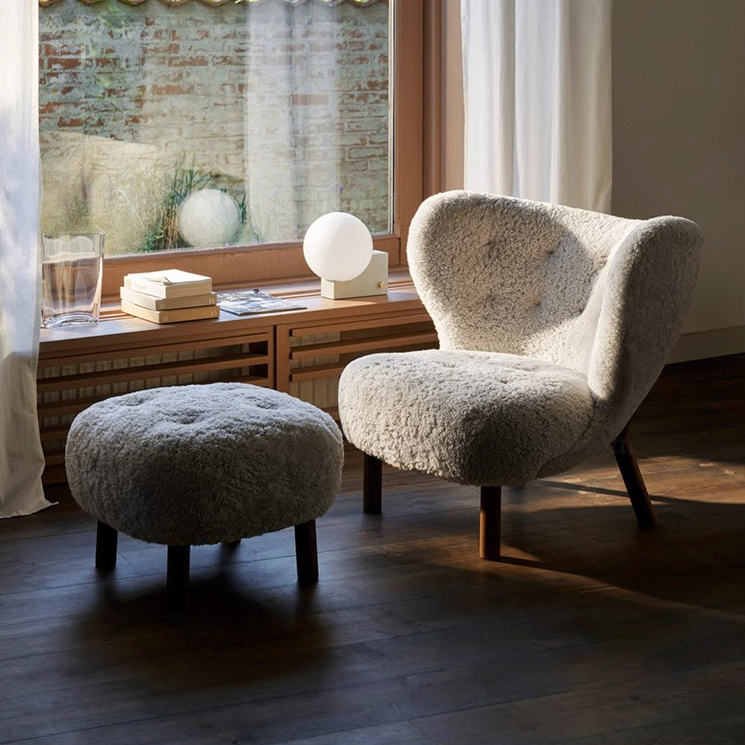 Fitz Lounge Chair, White - accent chair