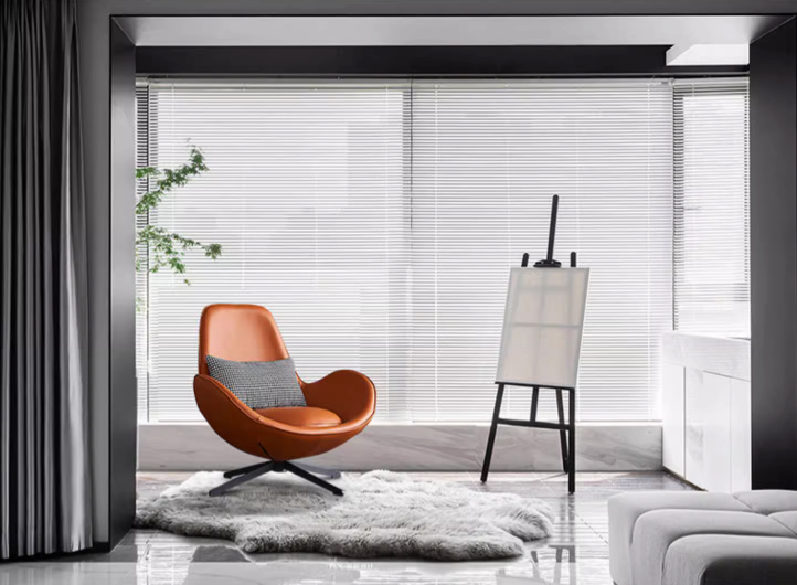 Classical Snail Armchair, Brown Leather detail view for accent chair UK