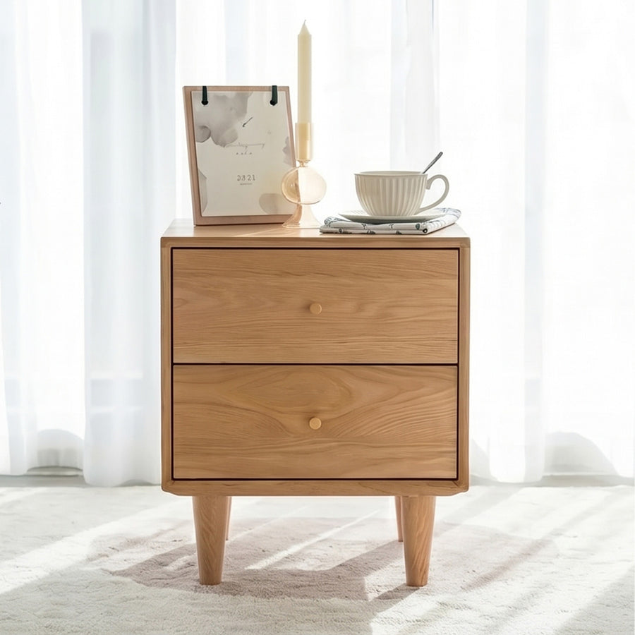 Waktravel Bedside Table, Solid Wood
