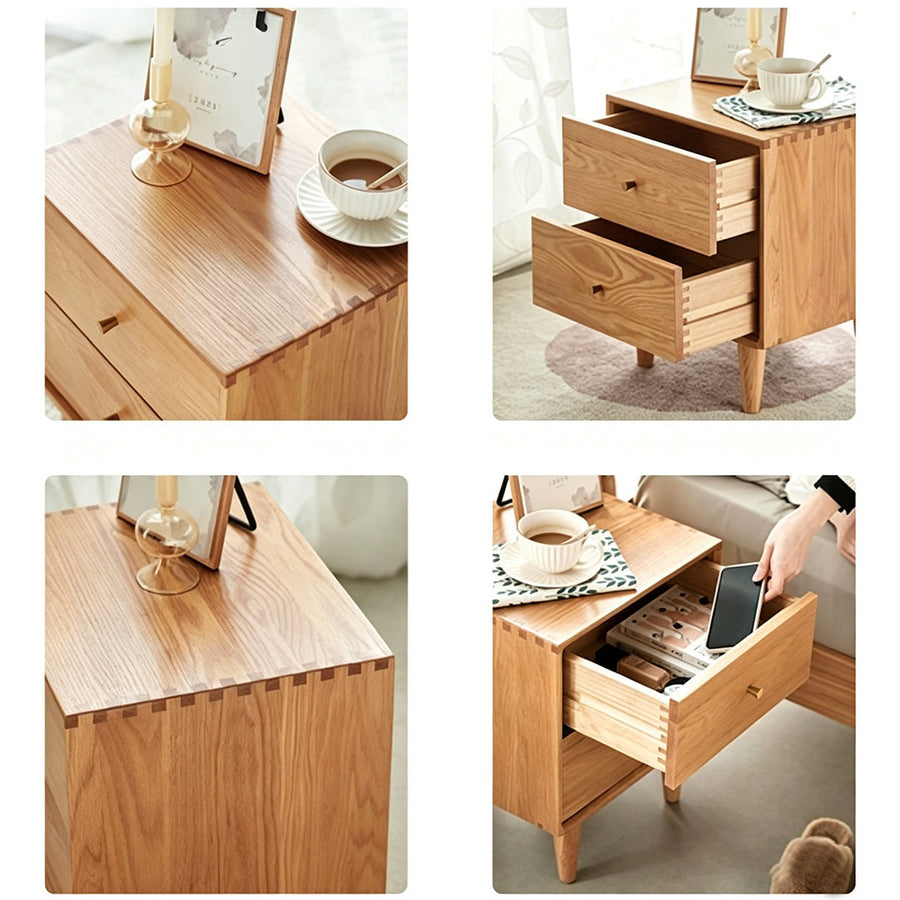 Waktravel Bedside Table, Solid Wood - Rit Concept