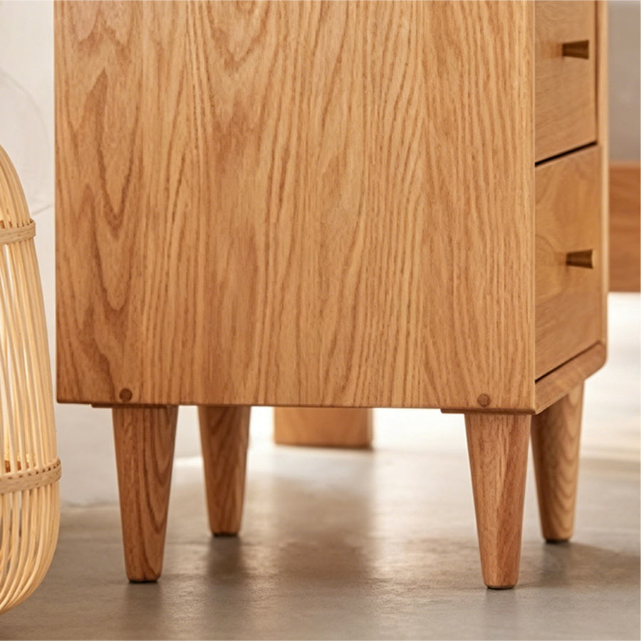Waktravel Bedside Table, Solid Wood