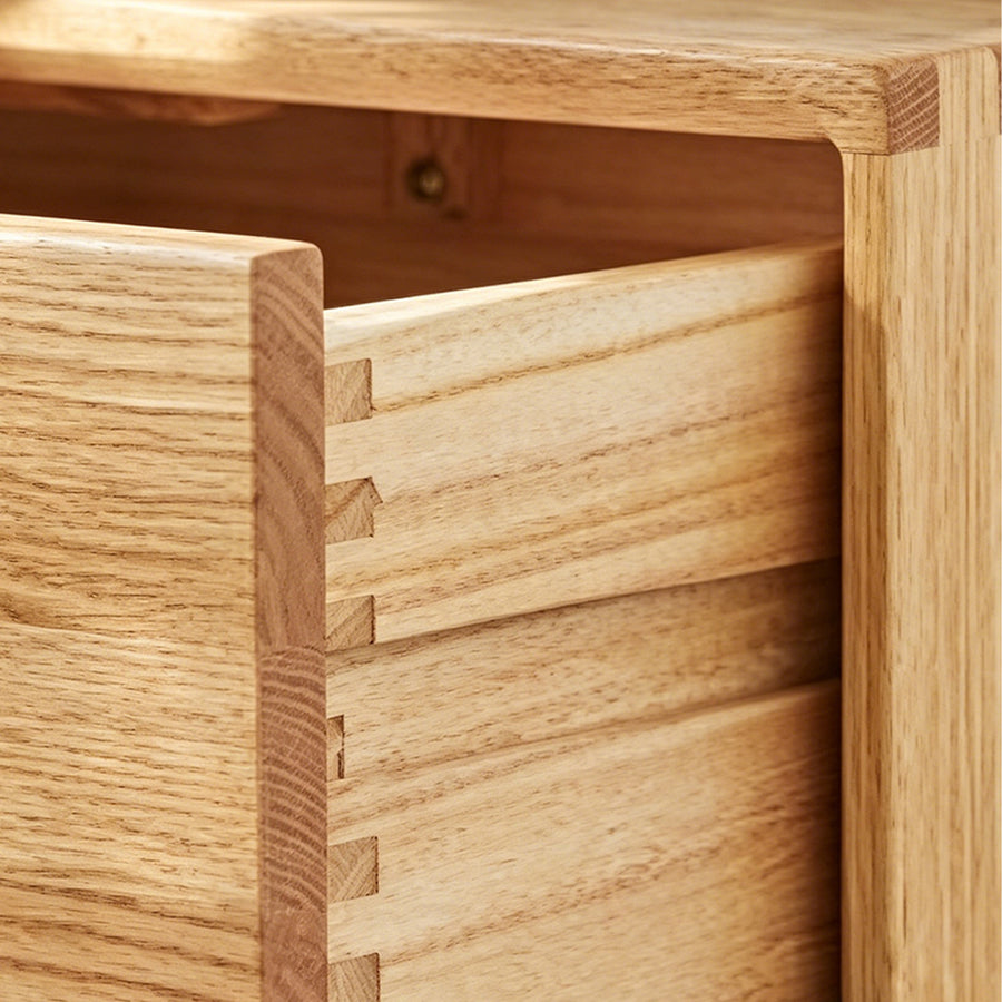 Waktravel Bedside Table, Solid Wood