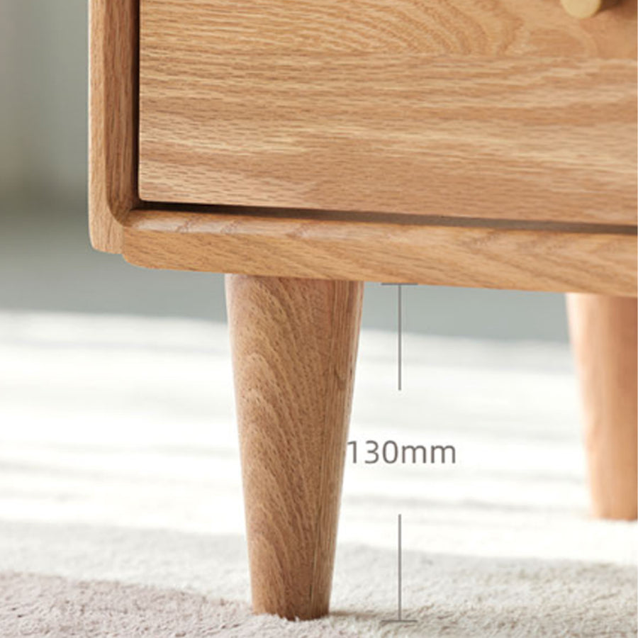 Waktravel Bedside Table, Solid Wood