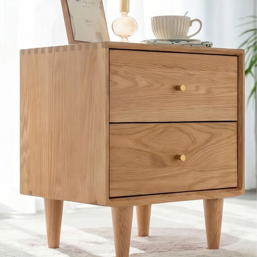 Waktravel Bedside Table, Solid Wood
