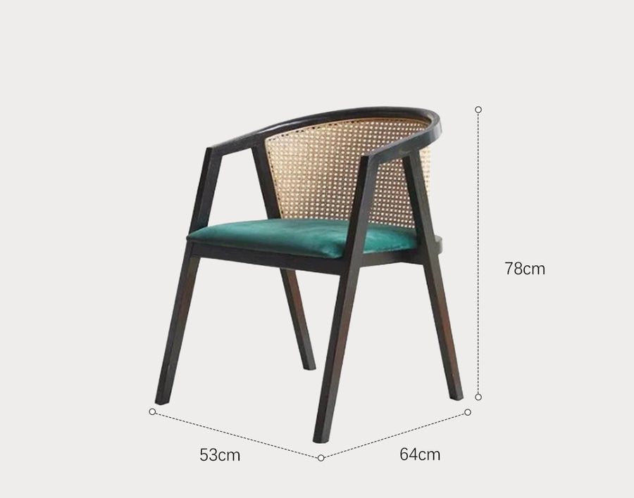 Waldron Rattan Dining Table Set for modern UK dining room