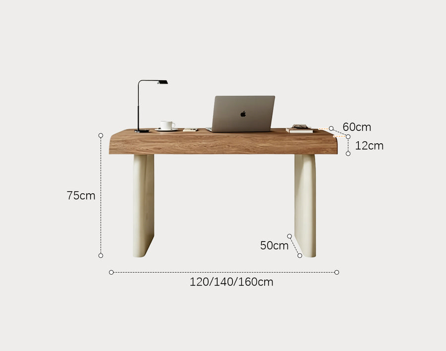 Watson Office Desk With Drawers, Solid Wood