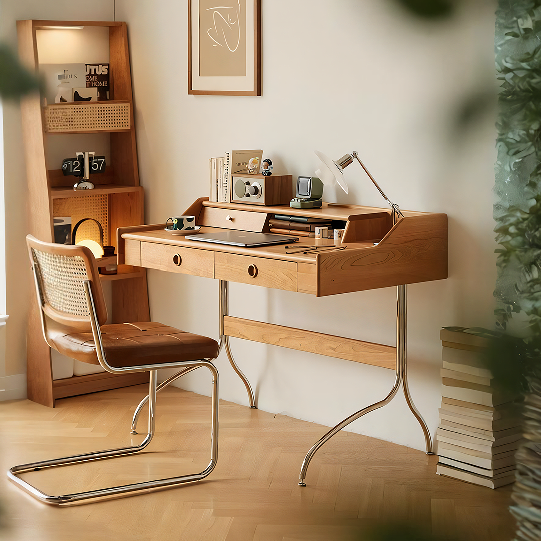 Small Space Solutions with the Willa Office Desk Light office desk with