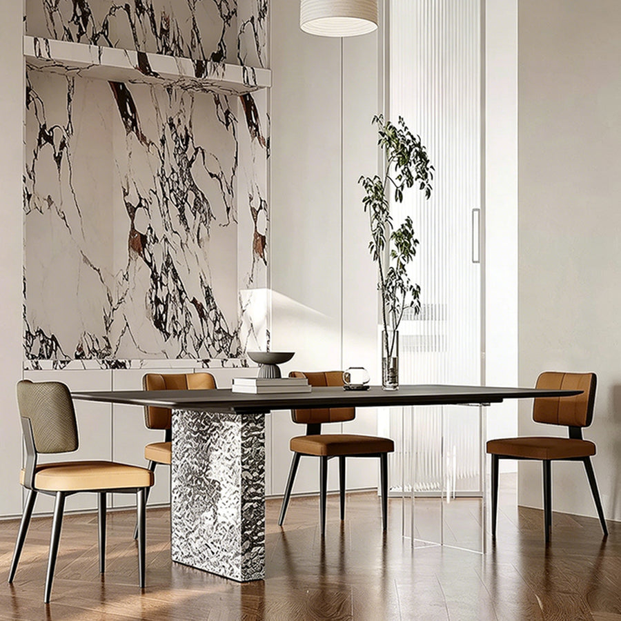 Winifred Dining Table detail showing table finish and proportions