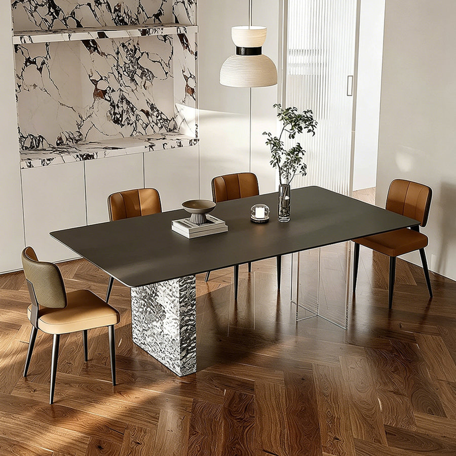 Winifred Dining Table lifestyle view with white and black dining table