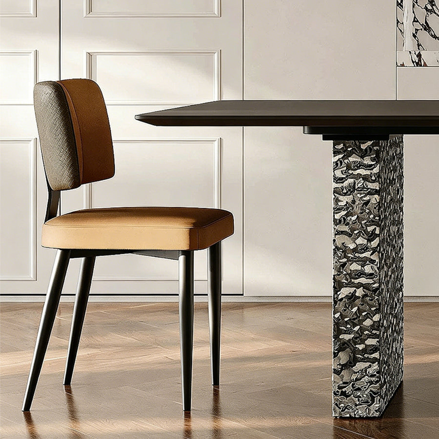 Winifred Dining Table lifestyle view with big black dining table