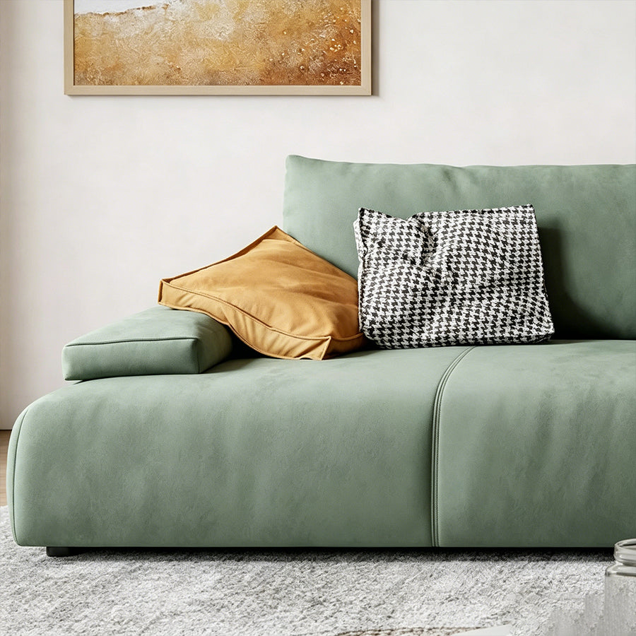 Wyatt Two Seater, Three Seater, Four Seater Sofa side view and sofa proportion