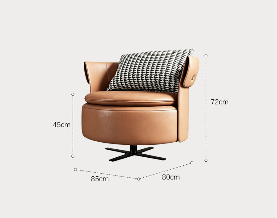 Xanthe Armchair, Leather - accent chair