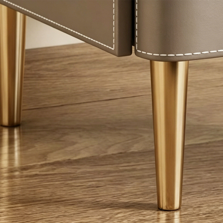 Yano Bedside Table, Solid Wood, Brown