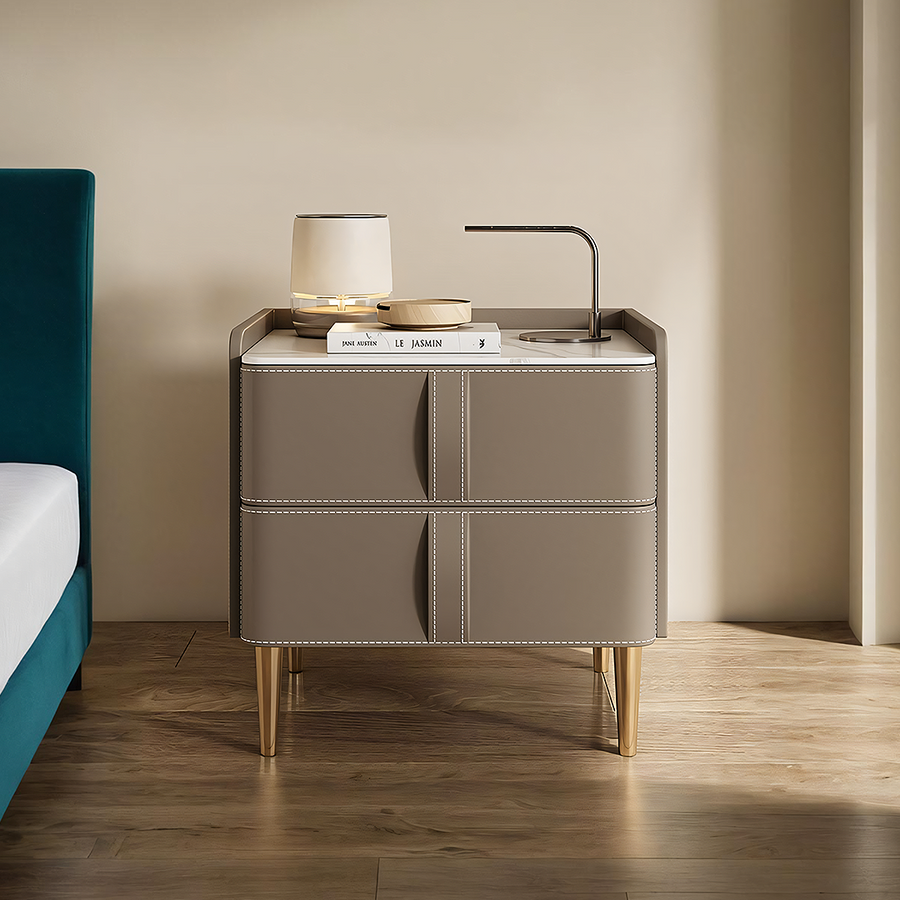 Yano Bedside Table, Solid Wood, Brown - yano bedside solid wood bedside table UK