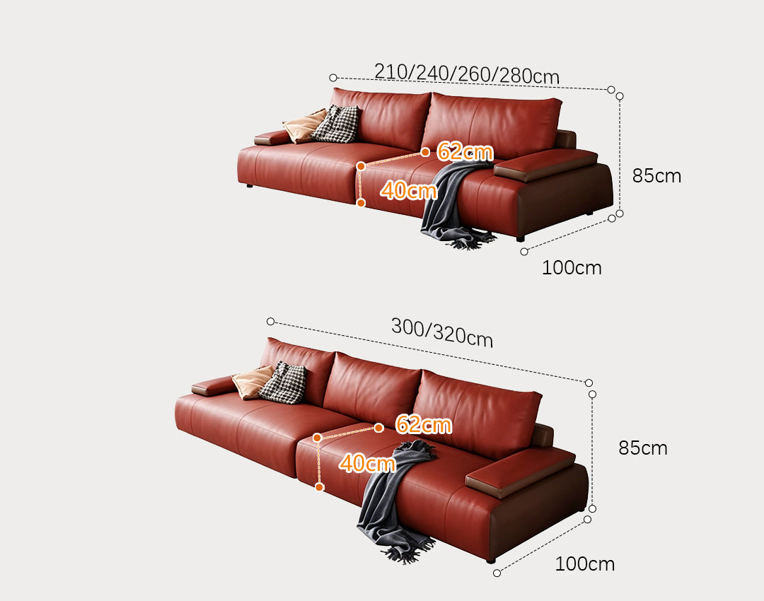 Luxurious Brown Two Seater Leather Sofa for Stylish Interiors two