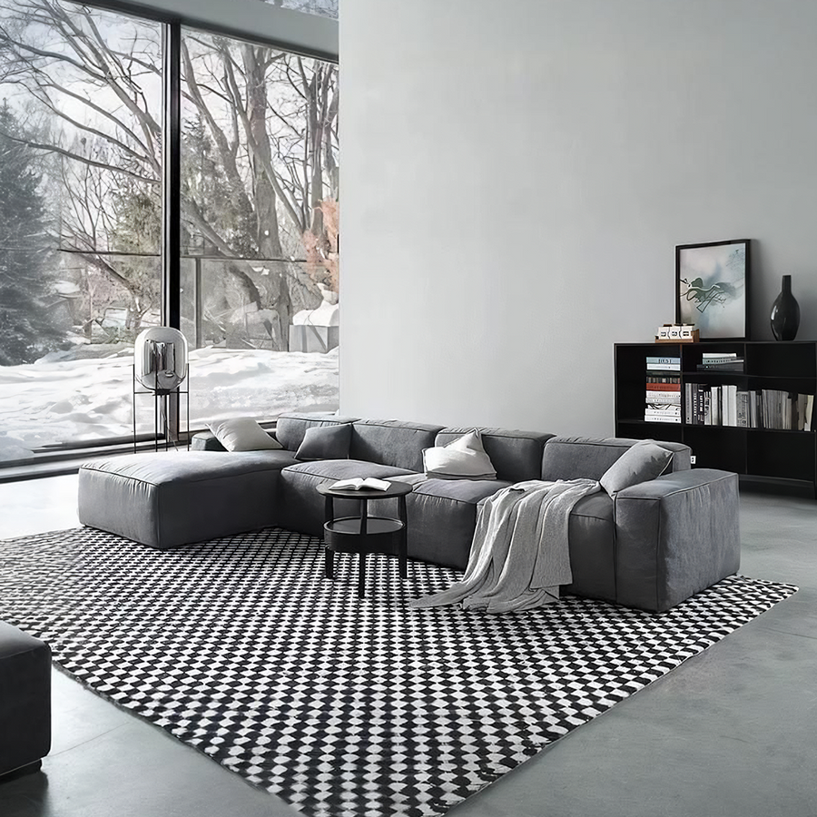 Zavia Three Seater Corner Sofa front view as a corner sofa UK