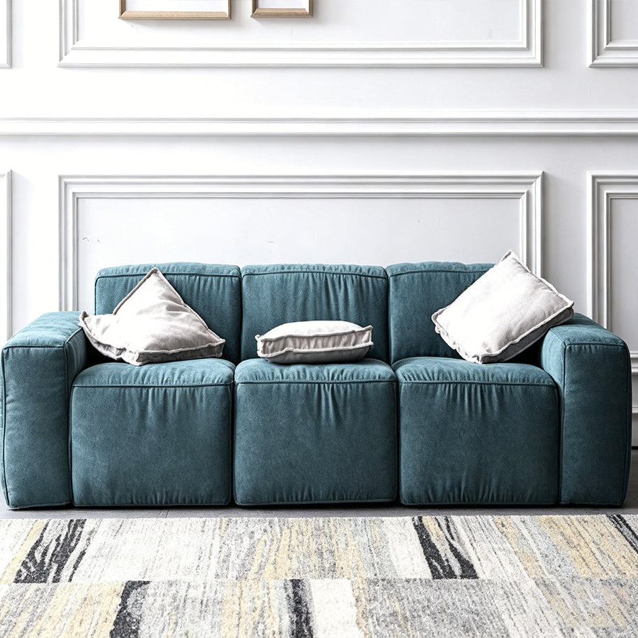 Zavia Three Seater Corner Sofa lifestyle view with 3 seater corner sofa