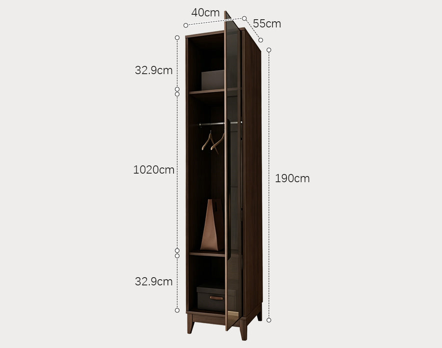 Saheema KA9325 Wardrobe, Rosewood in a modern UK home