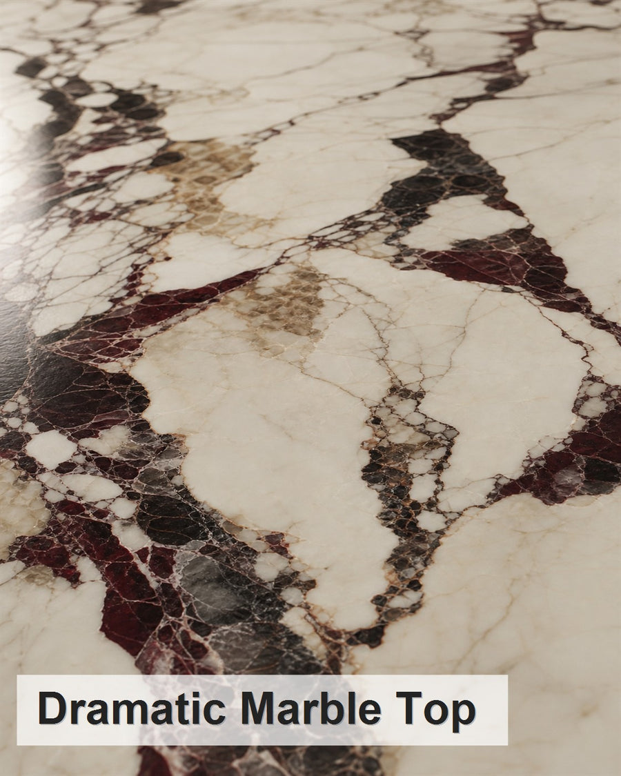 Dramatic Marble Top material close-up
