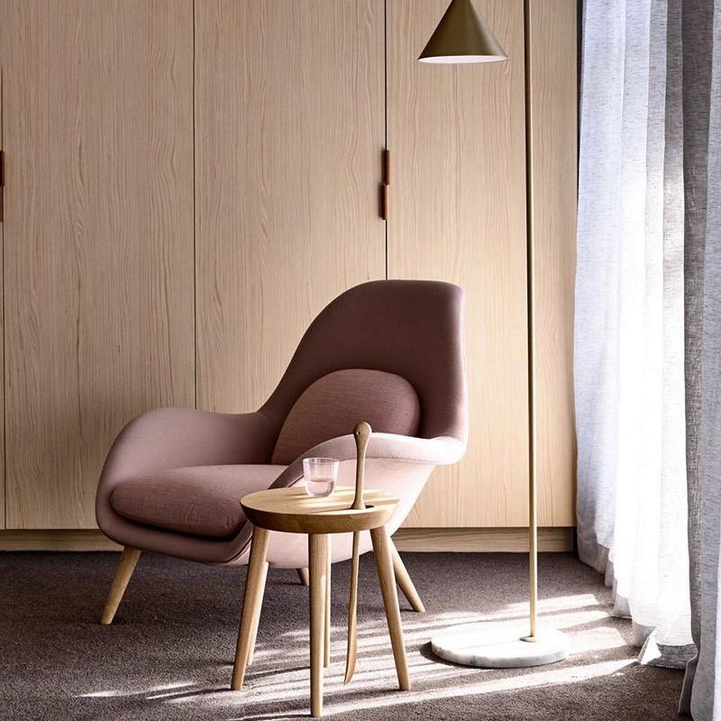 Kemble Armchair And Footstool, Velvet detail view for for living room