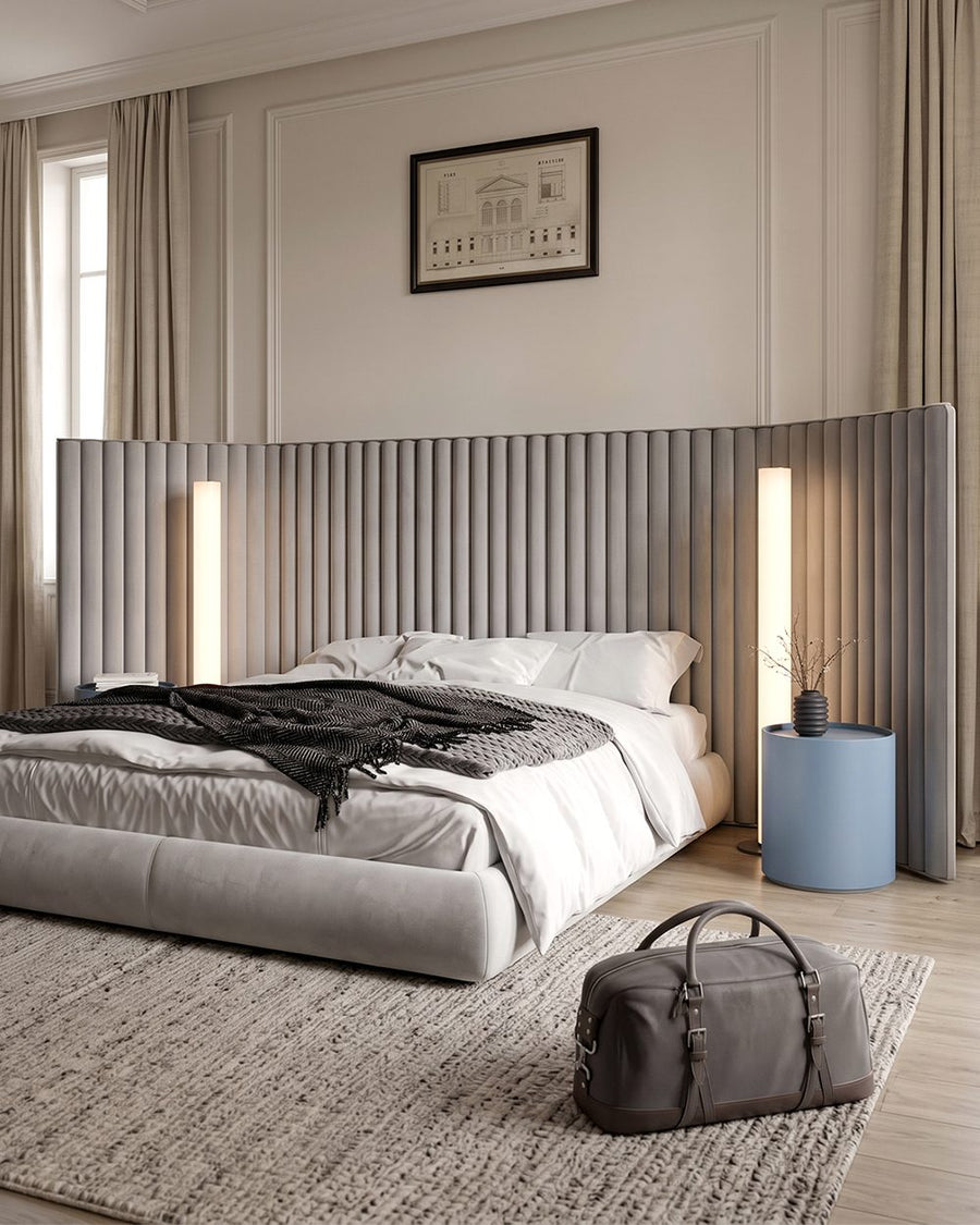 Soren King Size Bed, Super King Size, No Storage, Grey 产品图 10