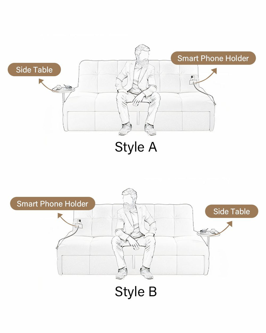 Harris Single Seater, Two Seater Sofa Bed, With Side Table & Smart Phone Holder 产品图 19