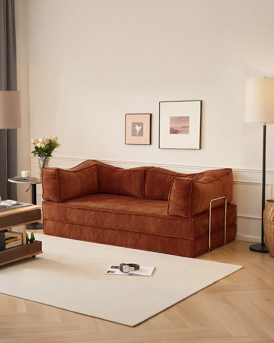 Hernández Foldable Lazy Sofa Bed For Lounging, Corduroy 产品图 8