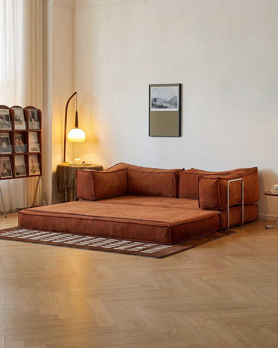 Hernández Foldable Lazy Sofa Bed For Lounging, Corduroy 产品图 9