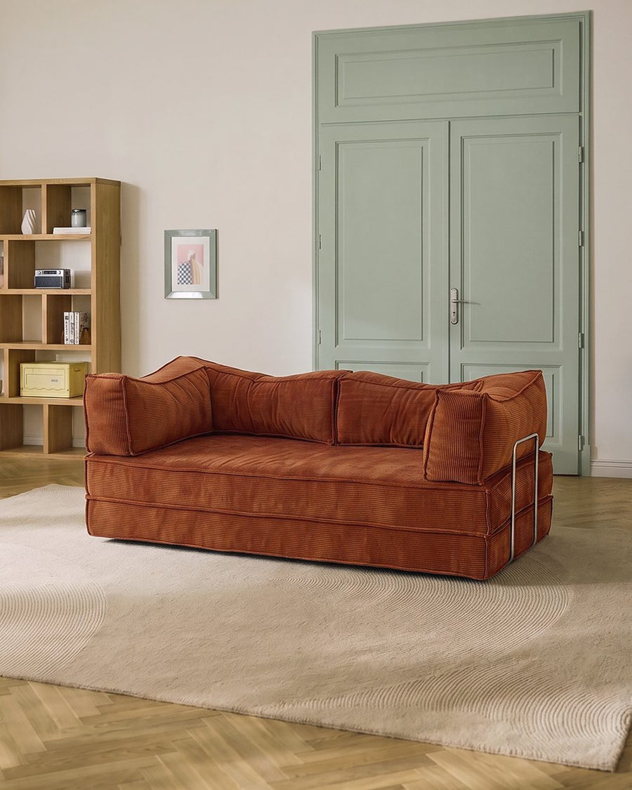 Hernández Foldable Lazy Sofa Bed For Lounging, Corduroy 产品图 17