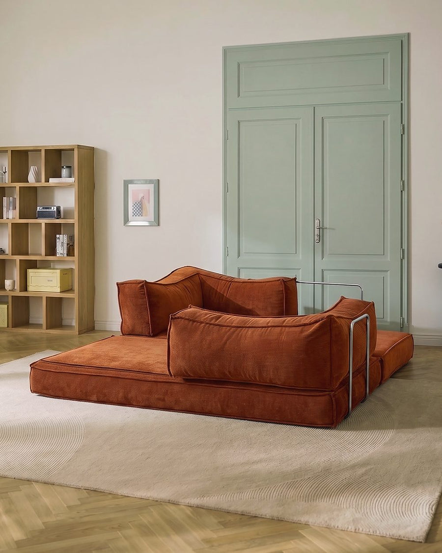 Hernández Foldable Lazy Sofa Bed For Lounging, Corduroy 产品图 12