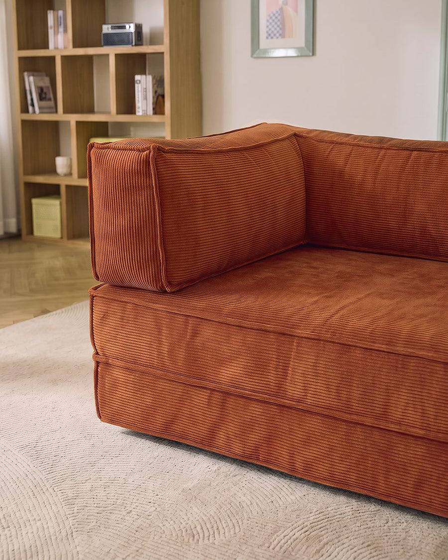 Hernández Foldable Lazy Sofa Bed For Lounging, Corduroy 产品图 15