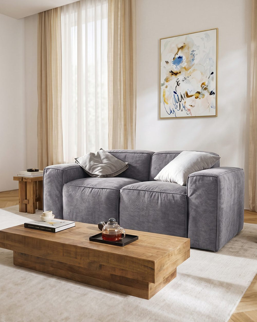 Zavia Three Seater Corner Sofa, Linen 产品图 14