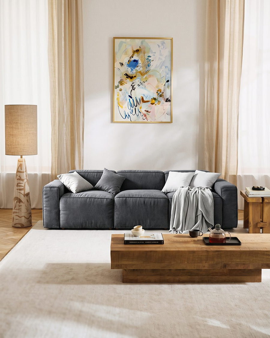 Zavia Three Seater Corner Sofa, Linen 产品图 19