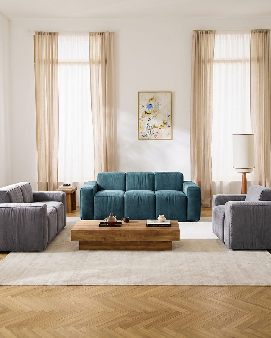 Zavia Three Seater Corner Sofa, Linen 产品图 20