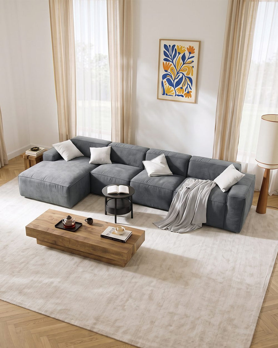 Zavia Three Seater Corner Sofa, Linen 产品图 23