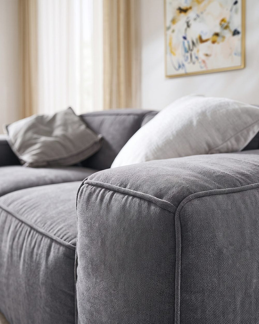 Zavia Three Seater Corner Sofa, Linen 产品图 27