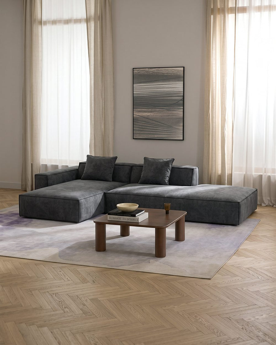 Hoshi HB12 Three Seater Corner, Four Seater Corner Sofa, Suede 产品图 13